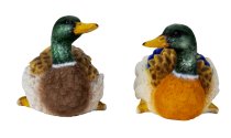 Liegende Enten h=9cm l=15cm sort.