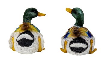 Liegende Enten h=9cm l=15cm sort.