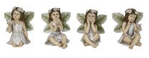Fairy with leaf wings h=12-13cm asst.