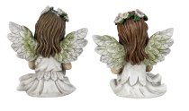Fairy with leaf wings h=22cm asst. with