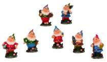 Funny dwarfs h=9 cm w=5,5-6,5cm assort.