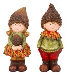 Autumn children standing h=16+17cm