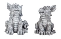 Süßer Drache grau h=18,5cm b=17cm sort.