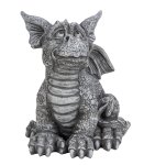Lovely dragon grey h=25cm w=23cm