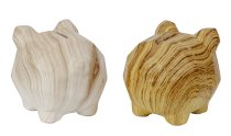 Sparschwein in Holzoptik mit