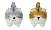 Lustige Katze als Spardose h=9,5cm