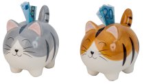 Funny cat as money bank h=12,5cm