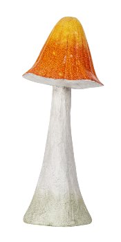 Pilz rot/orange stehend h=55,5cm b=22cm