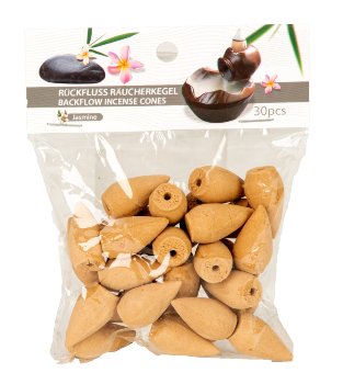 Backflow incense cones Jasmin h=2,7cm,