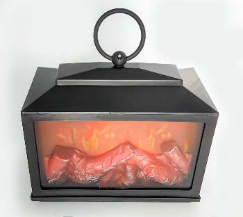 Table Fireplace LED operated h=18cm