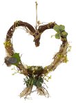 Willow-Heart with flower decoration &