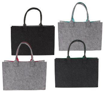 Große Filz-Tasche 2 farbig h=30cm b=45cm