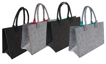 Große Filz-Tasche 2 farbig h=30cm b=45cm