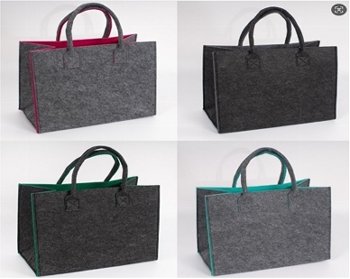 Große Filz-Tasche 2 farbig h=30cm b=45cm