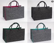 Große Filz-Tasche 2 farbig h=30cm b=45cm