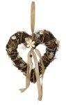 Willow-Heart with flower decoration and