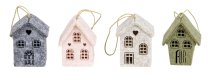 Felt houses h=6cm w=5cm for hanging