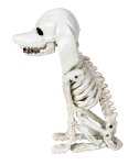 Halloween-Hunde-Skelett sitzend h=25cm