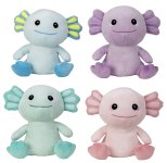 Plüsch Axolotl sitzend h=27cm sort.