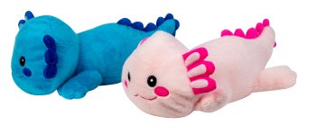 Plüsch Axolotl liegend l=50cm sort.