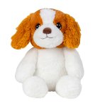Plush dog brown/white h=32cm