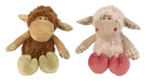 Plush sheep sitting h=18cm (standing