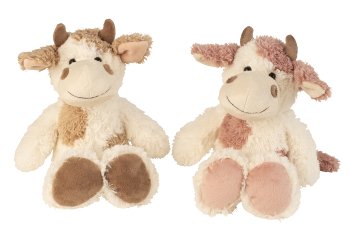 Plush cow sitting h=25cm (standing