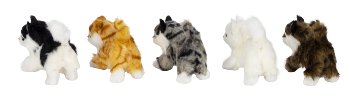Katzen stehend h=10cm b=12,5cm sort.