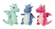 Plush dragons with cute eyes h=34cm