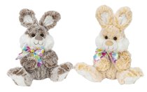 Plush rabbit sitting h=28cm