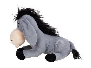 Plüsch Esel grau liegend l=40cm