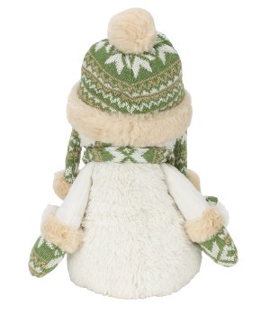 Plüsch Schneemann mit Mütze & Schal