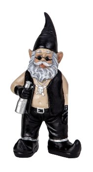 Rocker-Zwerg h=19cm b=9cm