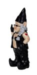 Rocker-Zwergin mit Stinkefinger h=31,5cm