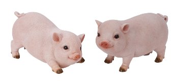 Schwein h=9cm l=18cm sort.