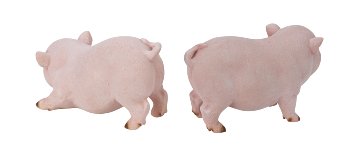 Schwein h=9cm l=18cm sort.