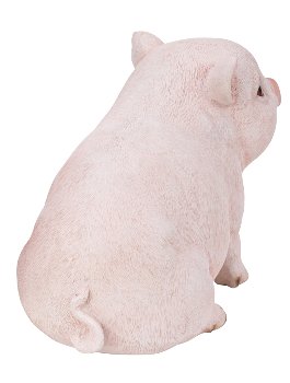 Schwein sitzend h=20cm l=30cm