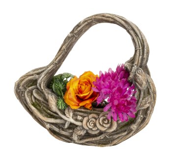 Heart-Sculpture with flower decoration