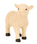 Sheep white-cream standing h=16,5cm