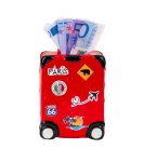 Koffer-Spardose rot h=16cm b=10cm