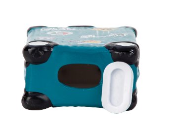 Koffer-Spardose petrol h=16cm b=10cm