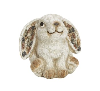 Rabbit in grey-brown h=13cm w=13cm