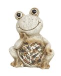 Frosch in grau-braun h=20cm b=16cm