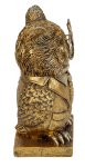 Lustige Eule in gold mit großer Brille