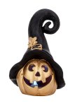 Halloween-Kürbis in gold mit schwarzen