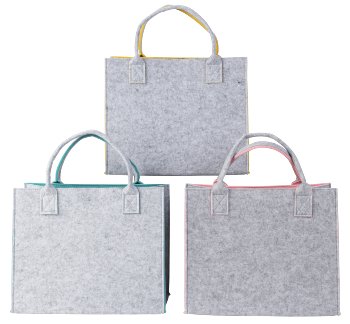 Felt bag 2 colors (outside light grey)