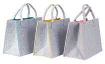 Felt bag 2 colors (outside light grey)