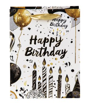 present bag "Happy Birthday candles"