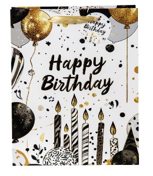 Geschenktüte "Happy Birthday Kerzen" mit