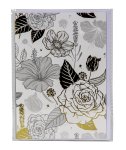 present card "Flowers" 17,5x12,5cm with